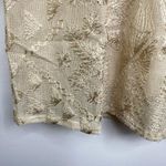 Free People  Mini Boho Dress Women Size 0 Cream Embroidered Witch Fairy Concert Photo 2