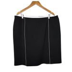 Apostrophe Woman Black Pencil Skirt Plus Size 20W Career Office Lined Photo 2