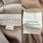 Birdy Grey Dress Gwennie Chiffon Maxi No Slit Pockets Taupe M NWT New Photo 8
