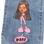 Dolls Kill  X Bratz collection flare wide jeans size XL stretch Photo 7