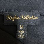 Kaylee Kollection Women's Black Cutout Buckle High Waisted Zip Mini Shorts Sz M Size M Photo 3