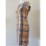 The Limited  Dot Dress Women 2 Watercolor Splatter Zip Midi Short Sleeve Travel Photo 2