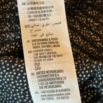 Abercrombie & Fitch Black and White Polka Dot Blouse with elastic waist size M Photo 4