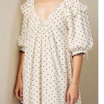 For Love & Lemons  Eden Velvet Hearts Mini Dress, Cream, XS Photo 3