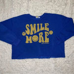 Smiley World Smile More Graphic Sweatshirt Size XL Yellow Photo 1