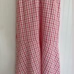 Loft Gingham Flutter V-Neck Button Front Midi Dress Cottagecore Size 12 NWT Photo 7