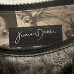 Junior Drake‎ Metallic Leather Round Pouch Cosmetic Bag Clutch Photo 10