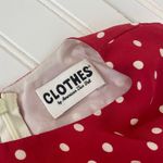 Clothes By American Two Shot Red Polka Dot Lace Up Side Cut Out Dress Size S Photo 4