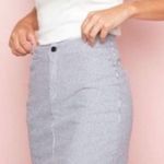 Brandy Melville Kassia Striped Mini Skirt Blue White Small Photo 0