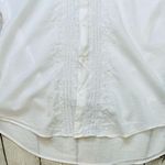 H&M White Embroidered Button Up Shirt Photo 5