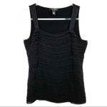 White House | Black Market Tiered Scalloped Sleeveless Top Small Photo 4