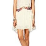 Free People Light Heart Dress with Embroidered Waistline S Photo 3