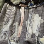 Free People  black, yellow & blue floral cold shoulder top size M Photo 5