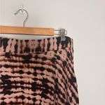 Torrid  Tan Black Tie Dye Shark Bite Handkerchief Hem Midi Skirt Photo 4