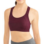Avia NWT High Support Sports Bra Cushioned Straps Burgundy Women’s XL Photo 0