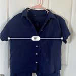 Navy Dress Pants and Button Up top Set / Small Black Photo 6