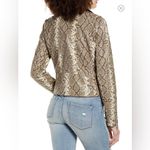 Vigoss NWT  Faux Leather Snakeskin Moto Jacket size Medium Photo 7