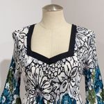 Dress Barn  Women's Multicolor Floral Accordion Pleats Top Size PXL Photo 4