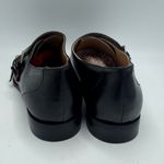 Nine West  Leather Loafers with Silver Buckle Size 6.5 Black Shoes Photo 3