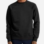 Everlane  Unisex French Terry Crew Sweatshirt Black Size XXXS Sweater Oversized Photo 1