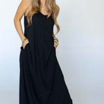 Three Bird Nest Black Maxi Dress Photo 0