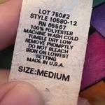 Silver Threads Vintage Woven Geometric Print Jacket Womens Medium Colorful Bold Black Photo 6