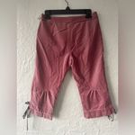 Moiselle dusty rose velvety hot pants, gold sailor buttons, floral ties; size 2 Pink Photo 6