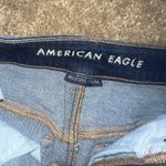 American Eagle  Denim Mini Jean Skirt High Rise Dark Wash Size 00 Photo 2