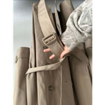 London Fog Vintage Long Trench Coat Button Tie Waist Tan Light Brown 42 Long Photo 7