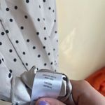 ATM Women's Polka Dot Silk Cami Top Strappy Sleeveless Blouse Size Small‎ Gray Photo 5