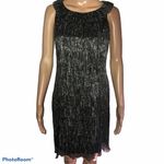 Dress Barn  metallic tiered ruffled dress Photo 1