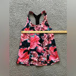 Lululemon Women’s  Floral Lightened Up Singlet Tank Secret Garden / Black EUC Photo 1