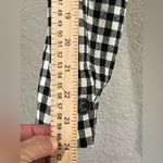 ZARA  BLACK SINGLE BREASTED LAPEL COLLAR GINGHAM CROPPED BLAZER SIZE Med Photo 11