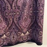 Inc international Jewel colors Fleur Di Lis A line career skirt womens size 14 Photo 2