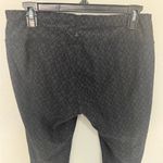 prAna Misty Leggings Charcoal Gray and Black Jacquard Knit Ruched Tight Large Photo 5