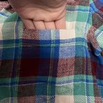 J.Crew Shrunken Boy Shirt in Gemstone Plaid Size 2 Photo 2