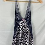 Victoria's Secret  Lace Detail Animal Print Open Back Chemise Size Small Photo 0