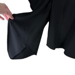 Leith Black Short Batwing Sleeve Round Neck Stretchy Blouse Size S Photo 3