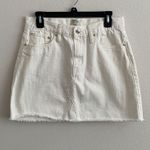 J.Crew Women's White Trademark Denim Mini Skirt Photo 0