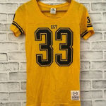 PINK - Victoria's Secret Women’s Pittsburg Steelers Victoria’s Secret Pink Collab yellow T-shirt XS Photo 0