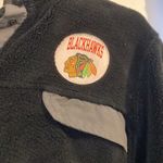 NHL Chicago black hawks fleece pullover sz S EUC Photo 1