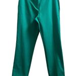 Ann Taylor  New Kelly Green The Tall High Rise Eva Cuff Ankle Pant Size 6 #59646 Photo 4
