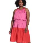 Maggy London NWT Maggi London Times Curve Laureen Midi Poplin Tired Midi Dress Photo 2