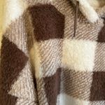 Miss Posh Fuzzy Brown and White Pullover Hoodie size Large Photo 3