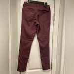 Ymi  Jeans Size 7 Maroon Plum Cotton Denim Stretch Skinny Jeans 5 Pocket Photo 2