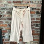 Donna Karan  Peach Belted Wide Leg Crop Pants, 8 Photo 1