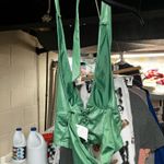 SheIn Green Faux Leather Halter Top Size Small Photo 2