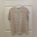 Chico's  Elegant BeigeLaced  Patterned Women's Top.    Size-2 Photo 1