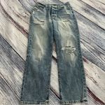 Lucky Brand 90’s Jean High Rise Straight Distressed Jeans Photo 1