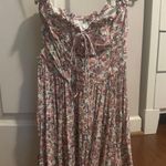 Sky to Moon Floral Strapless Dress Photo 0